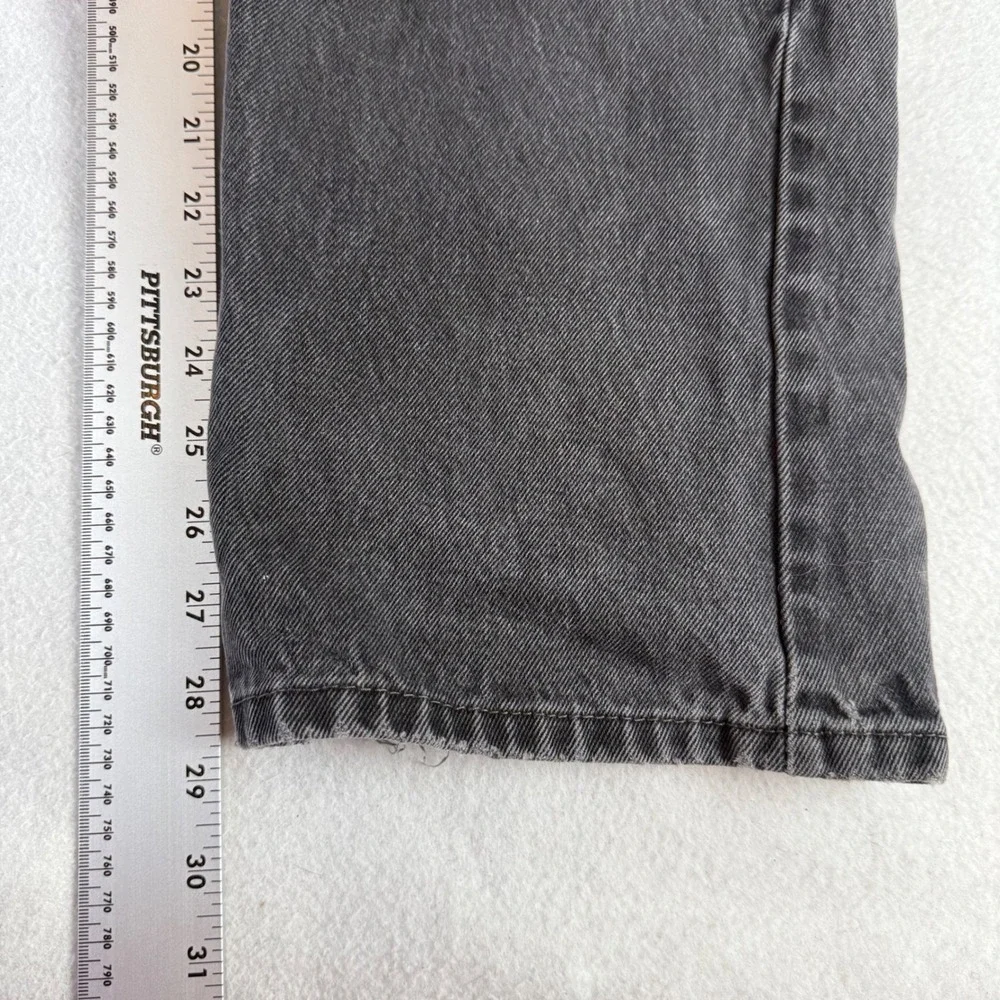 Levis 505 Regular Fit Jeans Mens Faded Black Straight Leg Denim 00505-0260